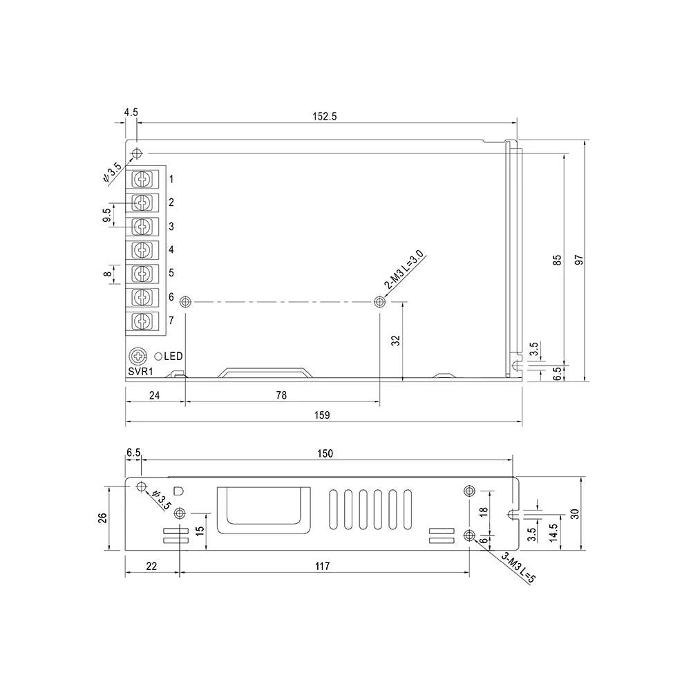 BMLaser 150W CRS-150 Switch Power Supply