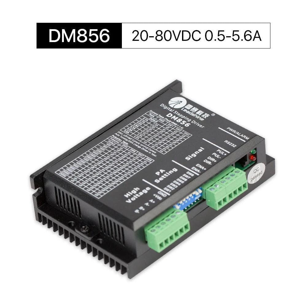 BMLaser DM856 20-80VDC 0.5-5.6A Leadshine 2 Phase Nema23/34 Stepper Motor Driver