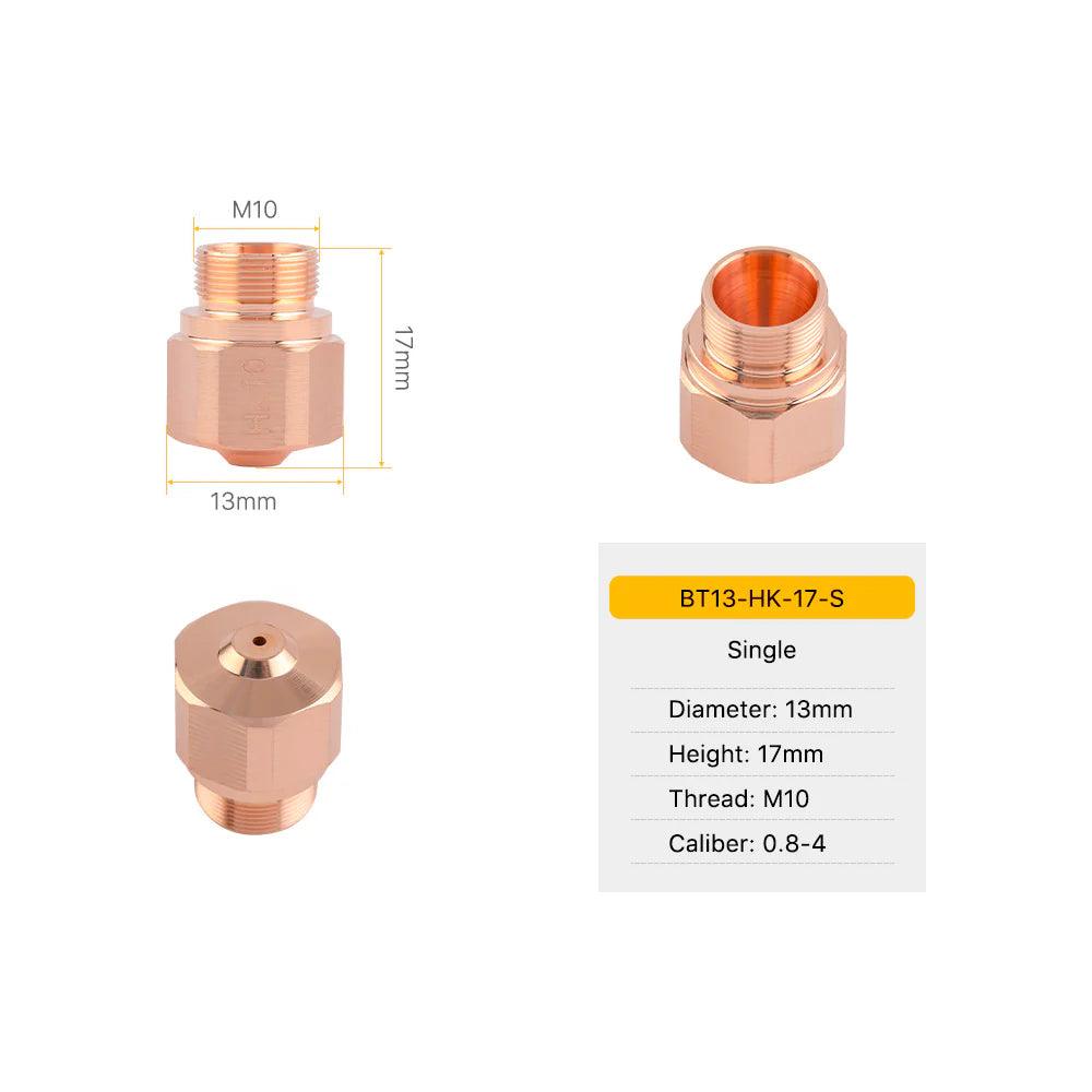 D13 H17 M10-BT K Series Laser Cutting Nozzles BMLaser