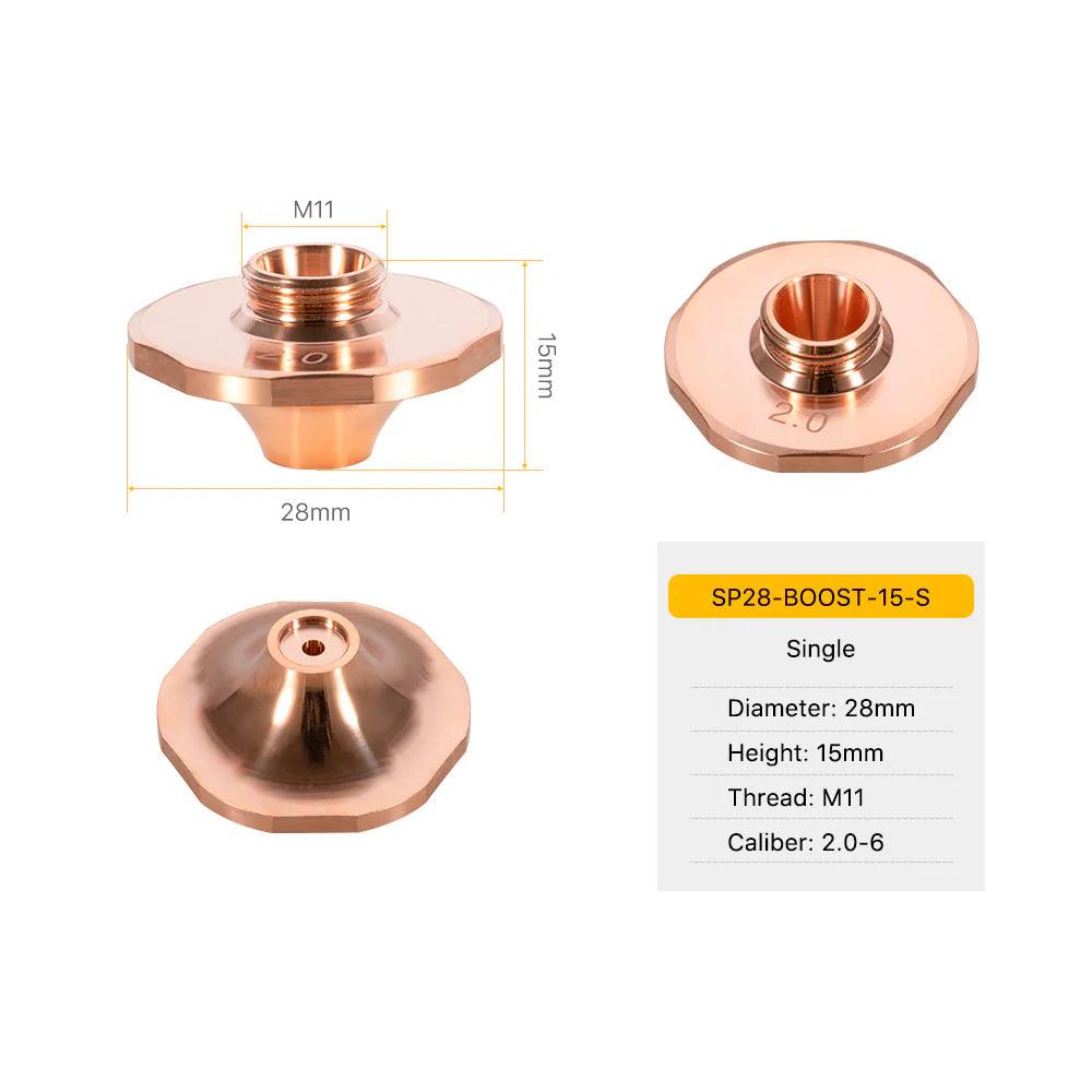 Nozzle SP Series Boost Type D28 H15 M11 Laser Cutting Nozzles BMLaser-2