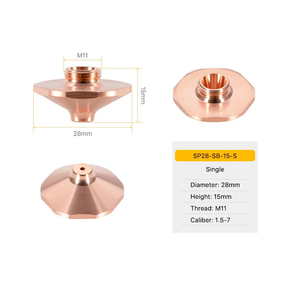SP Series SB SBS Type Laser Nozzles D28 H15 M11 BMLaser -2
