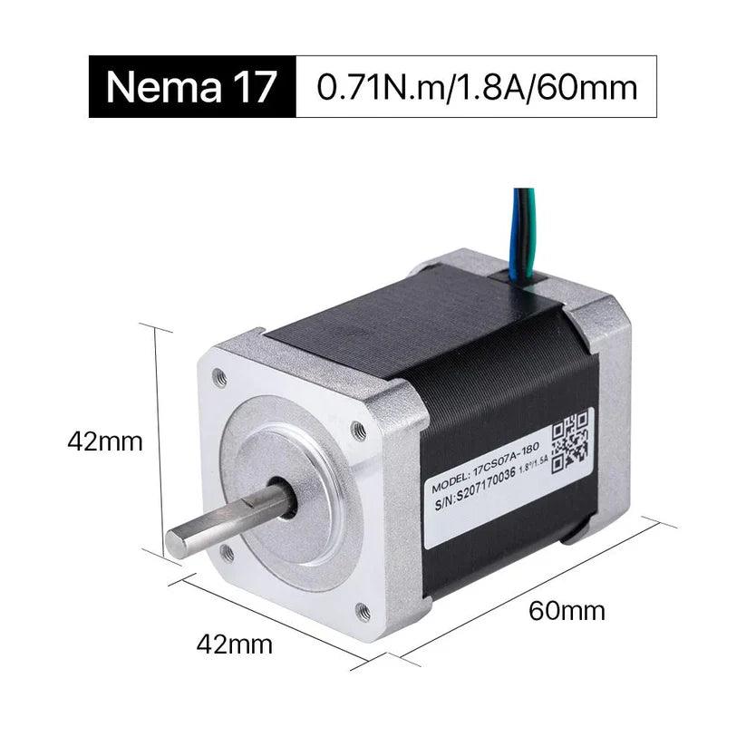 BMLaser 60mm 0.71N.m 1.8A 2 Phase Nema17 Open Loop Stepper Motor