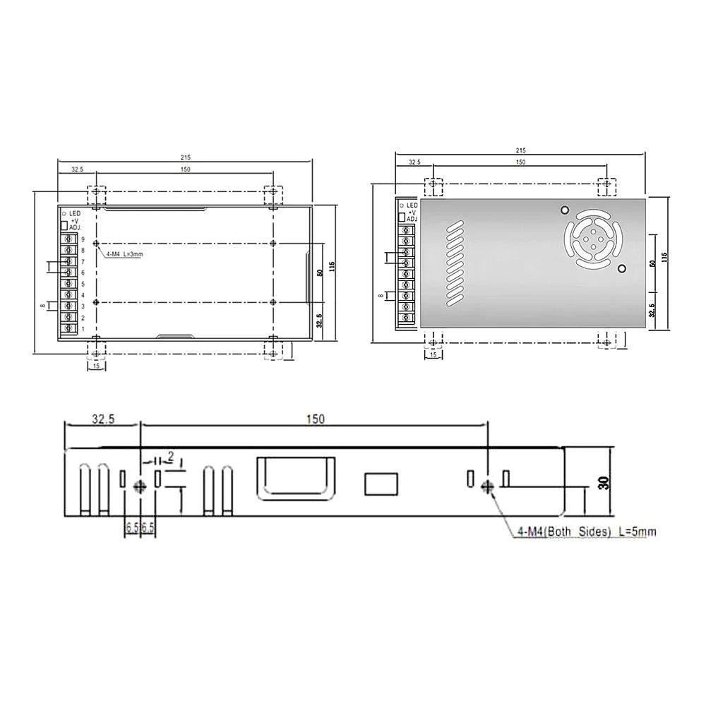 BMLaser 350W CRS-350 Switch Power Supply