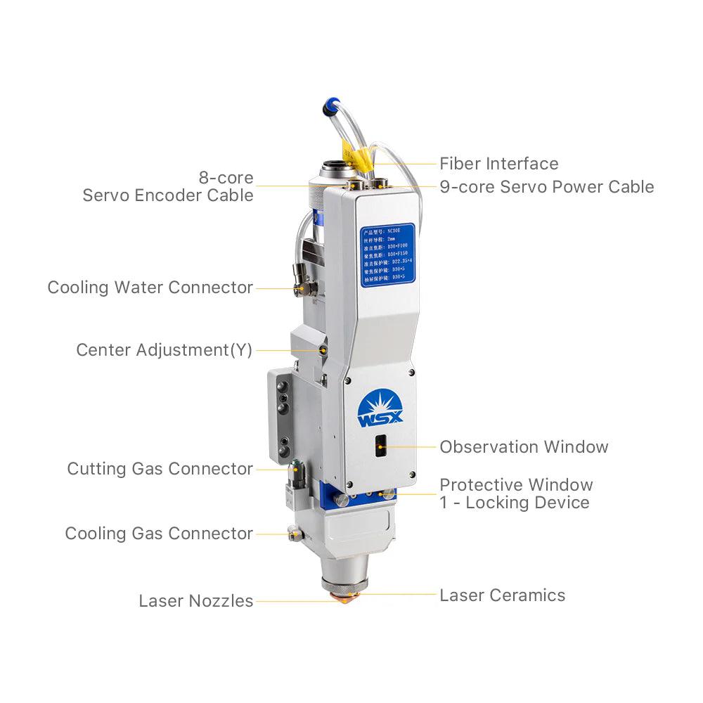 BMLaser 0-3kW WSX NC30E Autofocus Fiber Laser Cutting Head