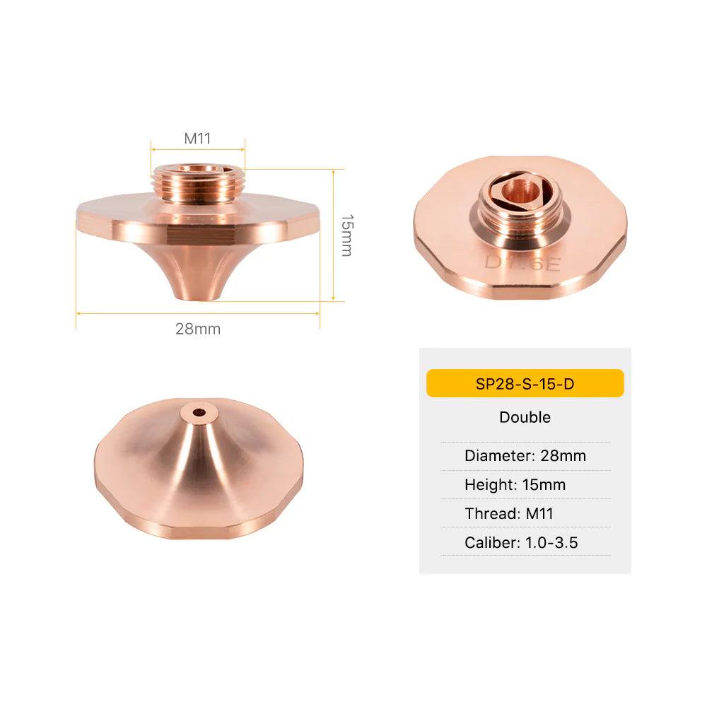 SP Series S Type Laser Nozzles D28 H15 M11 BMLaser-3