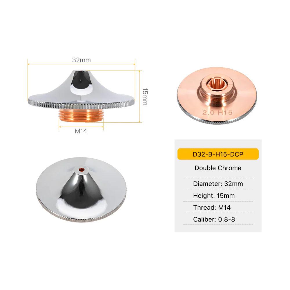 Dia.32 Series B Type Laser Nozzles D32 H15 M14 BMLaser 4