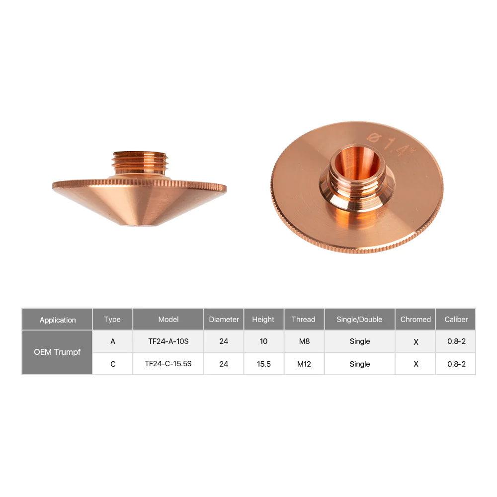 TM A Type Single Layer Laser Cutting Nozzles BMLaser4