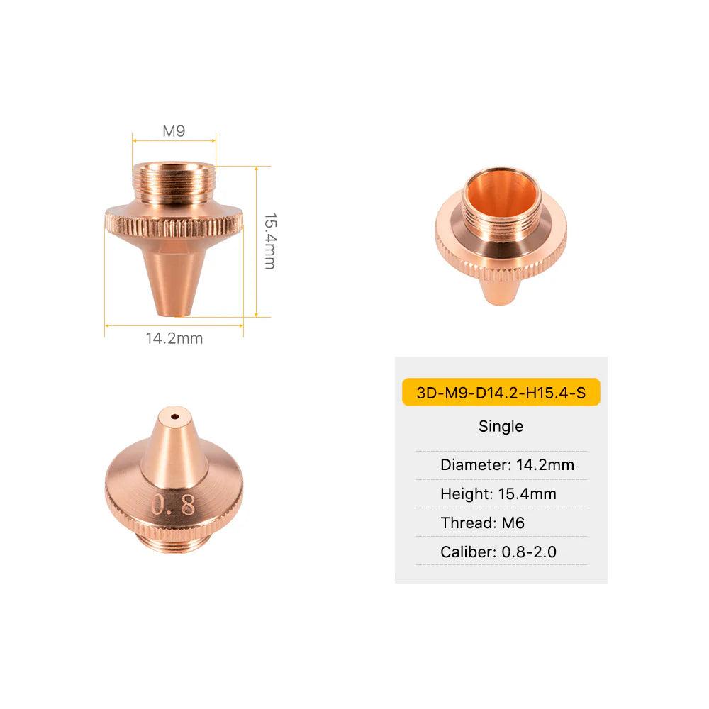 3D M6 M9 Series Laser Nozzles For 3D Laser Cutting BMLaser5