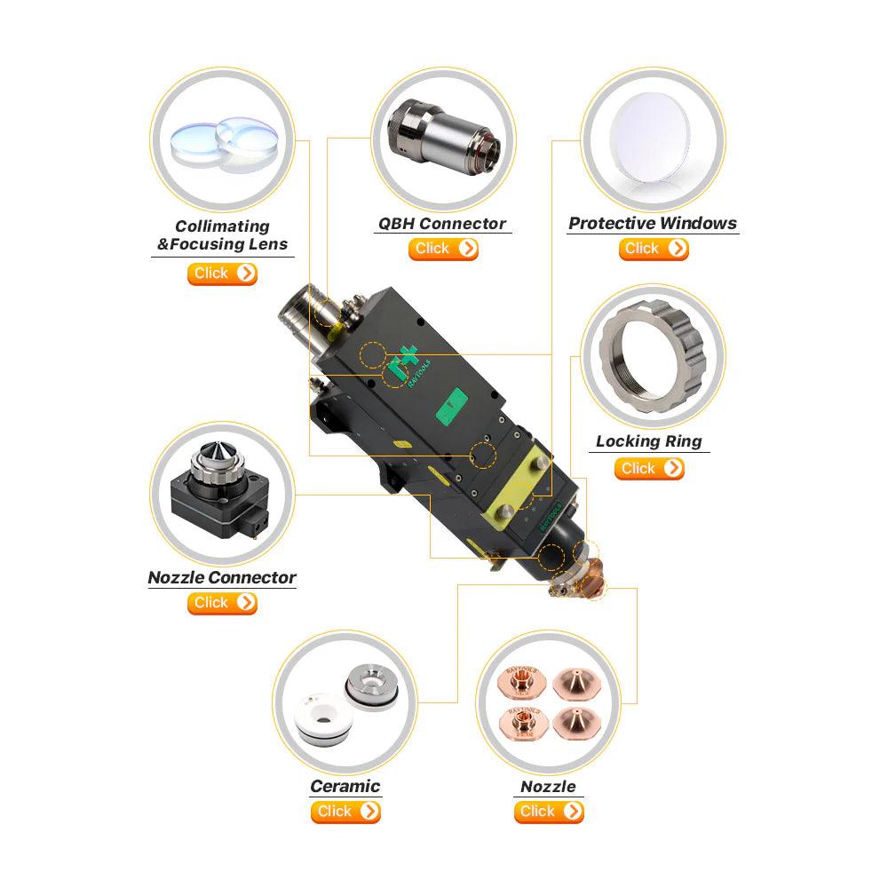 A Type Original Raytools Nozzle For BS12K/BS15K BMLaser Single Layer Nozzle Caliber 1.2-2.5 BM Laser