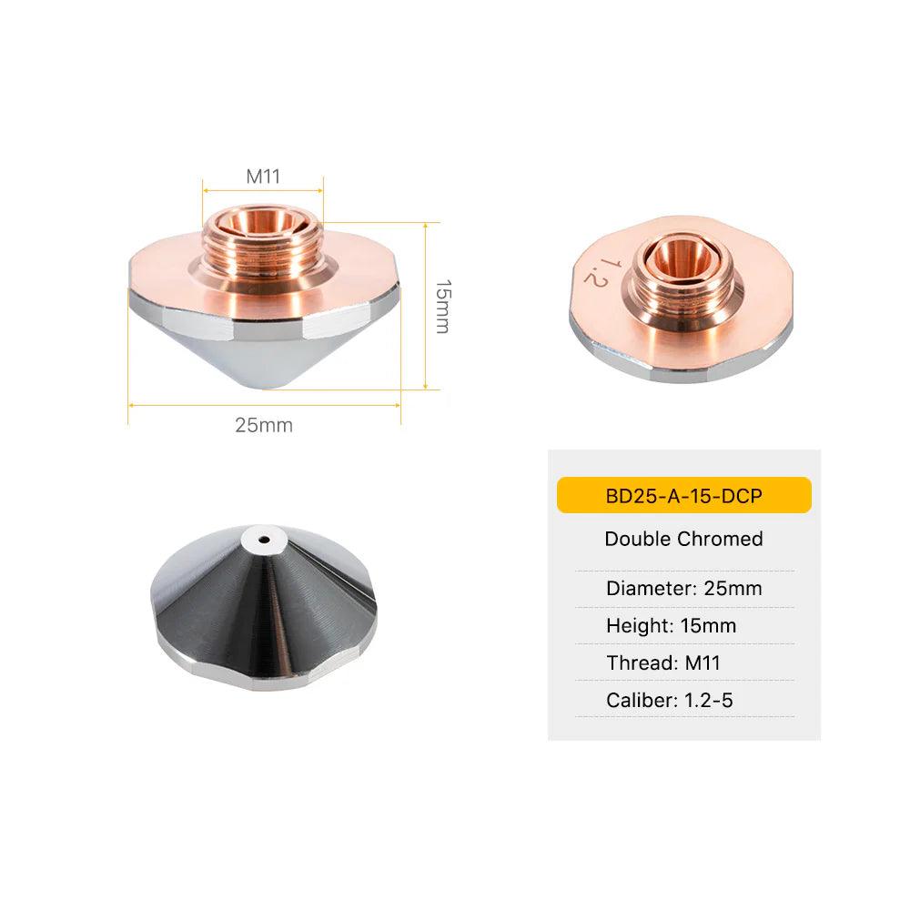 BD Series Laser Cutting Nozzles D25 H15 M11 BMLaser5