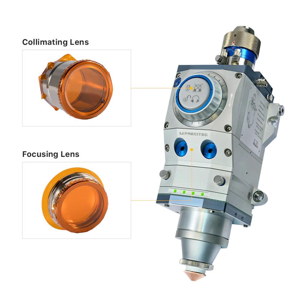 Collimating & Focus Lens With Lens Tube D37 For PT Procutter Cutting Head 15kW BMLaser6