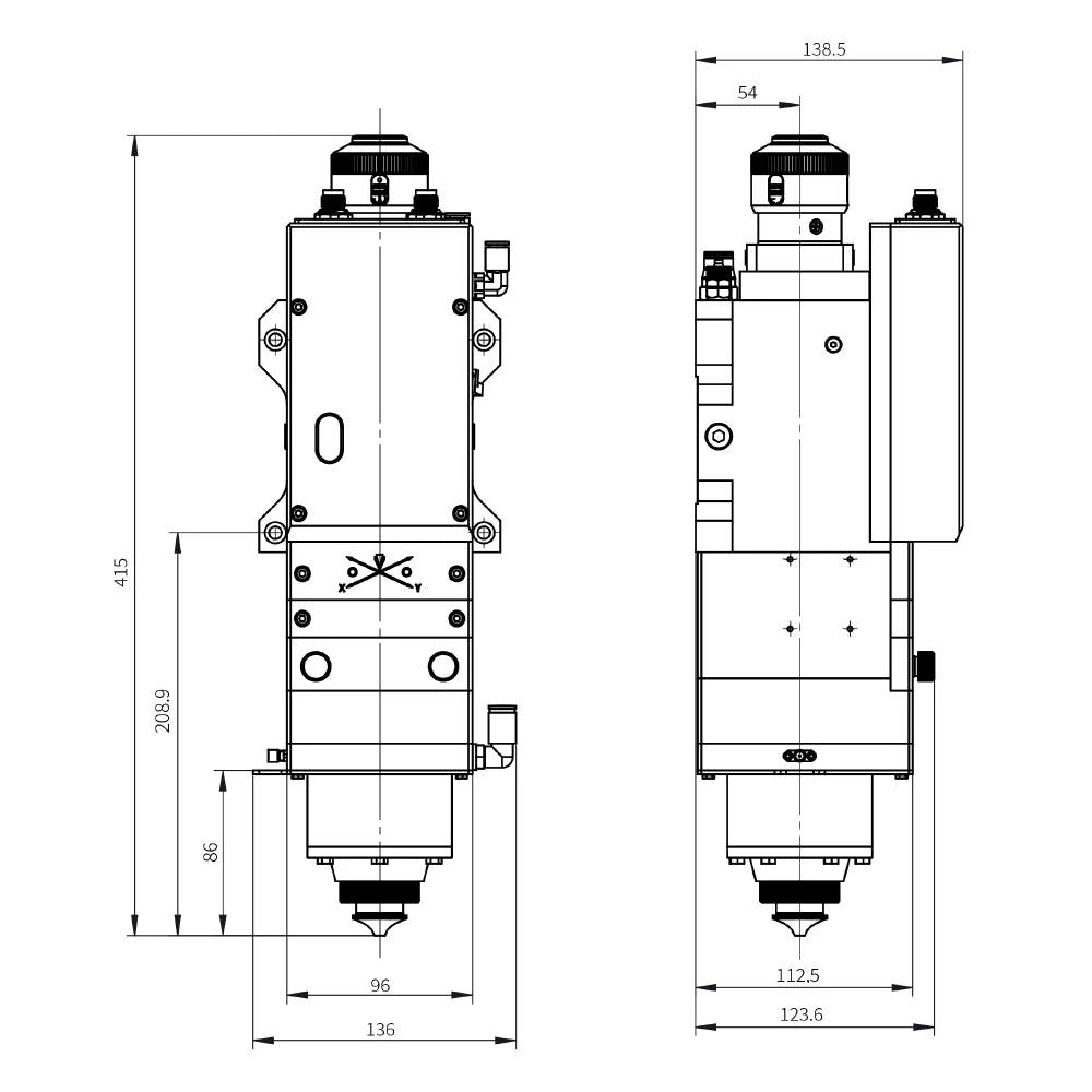 BMLaser Raytools BM06K 0-6KW Fiber Laser Cutting Head