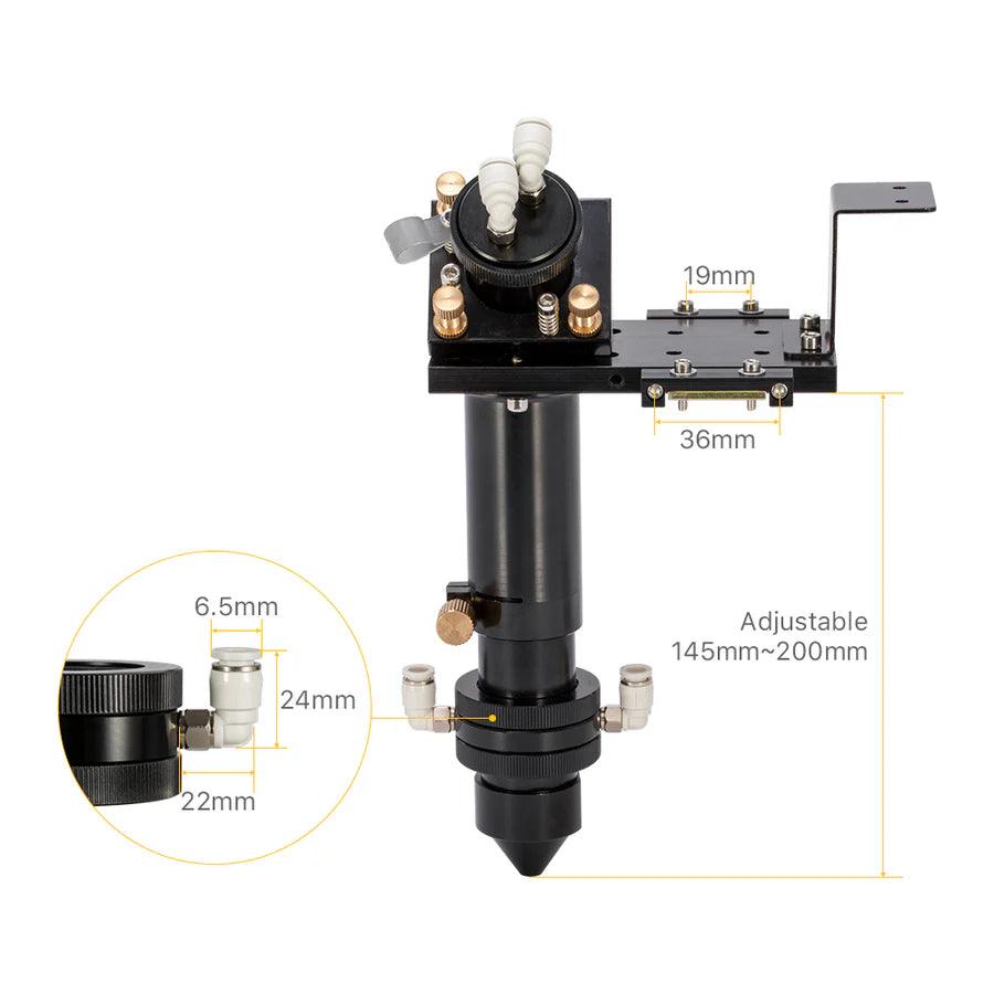 BMLaser G Series CO2 Laser Head Set With Water Cooling Interface