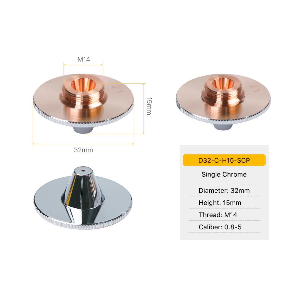 Dia.32 Series C Type Laser Nozzles D32 H15 M14 BMLaser4
