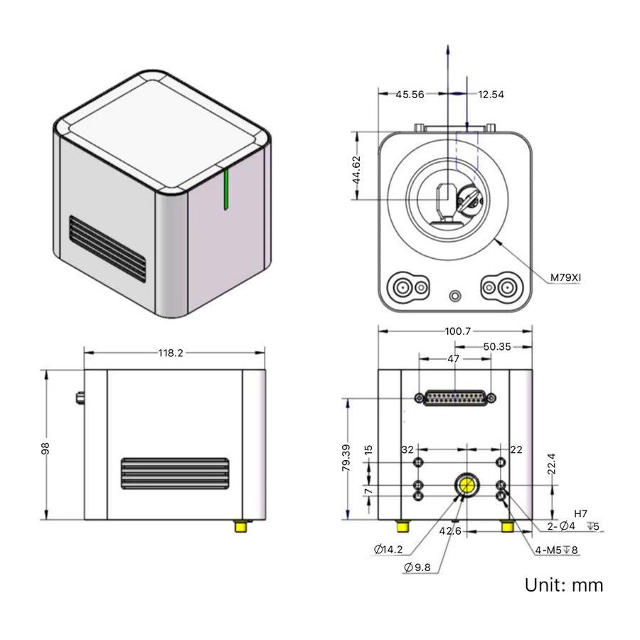 BMLaser OUYA M102 Fiber Laser Galvo Scanner Head