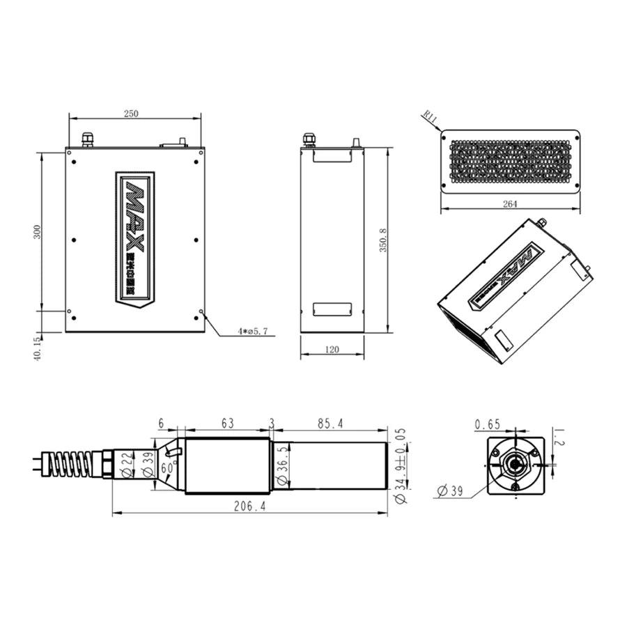 MAX Q-switched Pulse Fiber Laser Source-20W 30W 50W 100W BMLaser-6