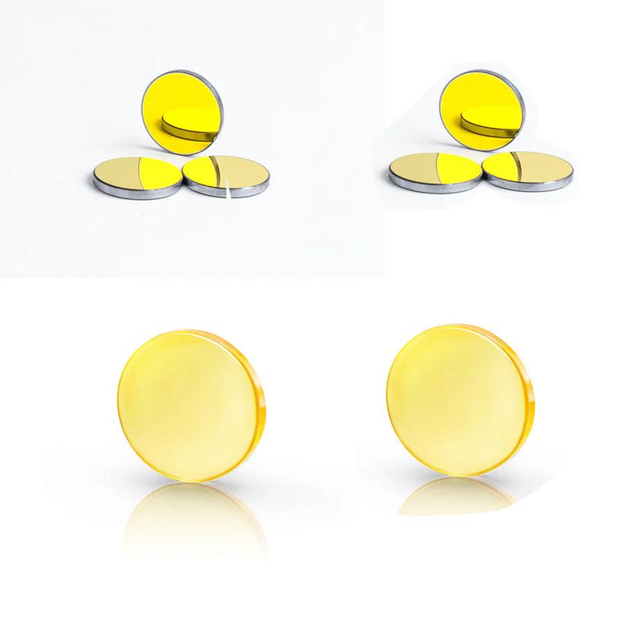 BMLaser Lens Bundle For Sale CO2 Laser USA CVD ZnSe Meniscus Focus Lens+Si Reflective Mirror Lens