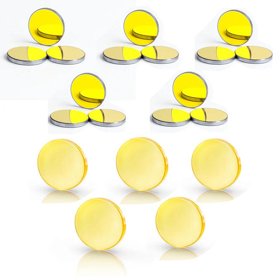 BMLaser Lens Bundle For Sale CO2 Laser USA CVD ZnSe Meniscus Focus Lens+Si Reflective Mirror Lens