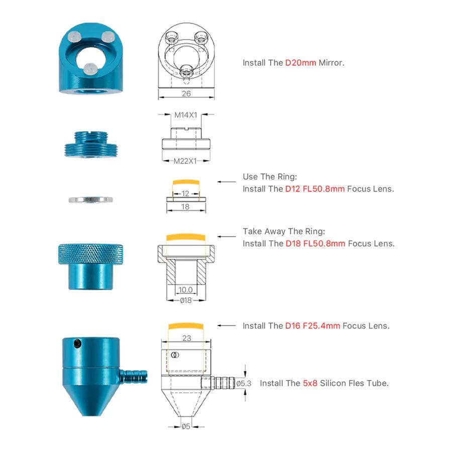 BMLaser K40 Series Upgrade Kit For CO2 Laser