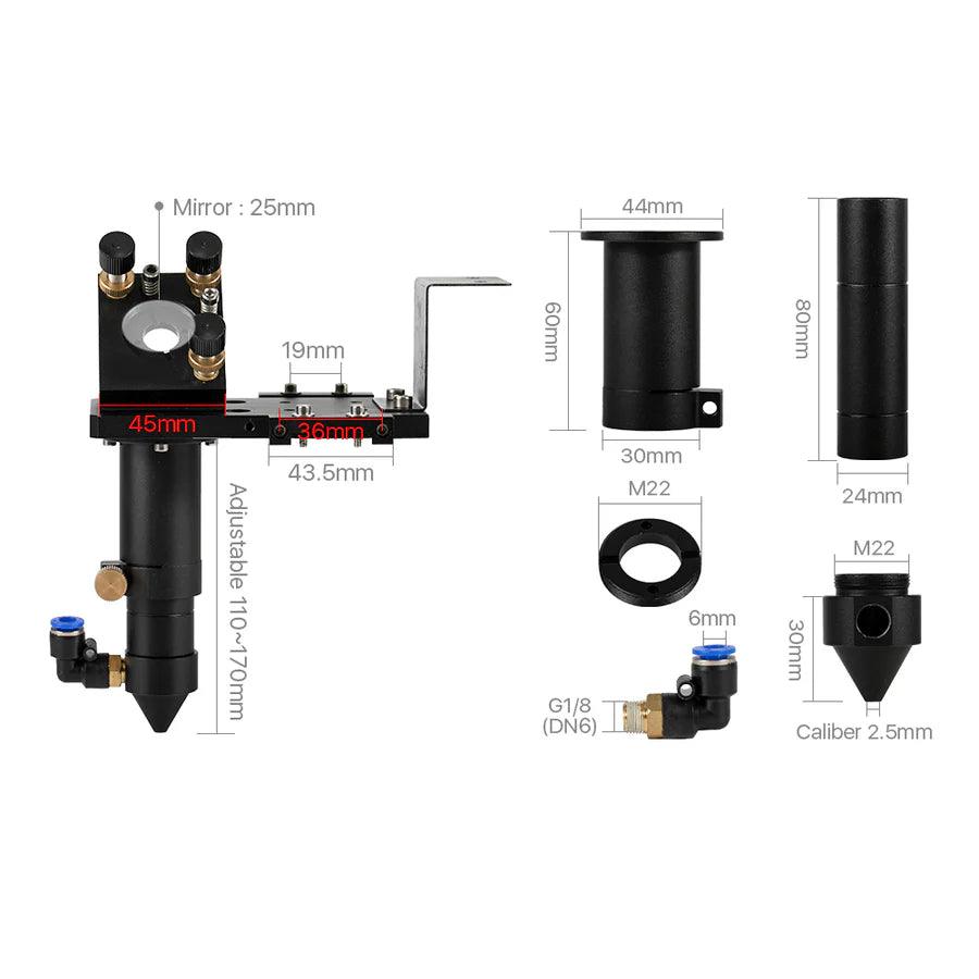 BMLaser E Series Black CO2 Laser Head