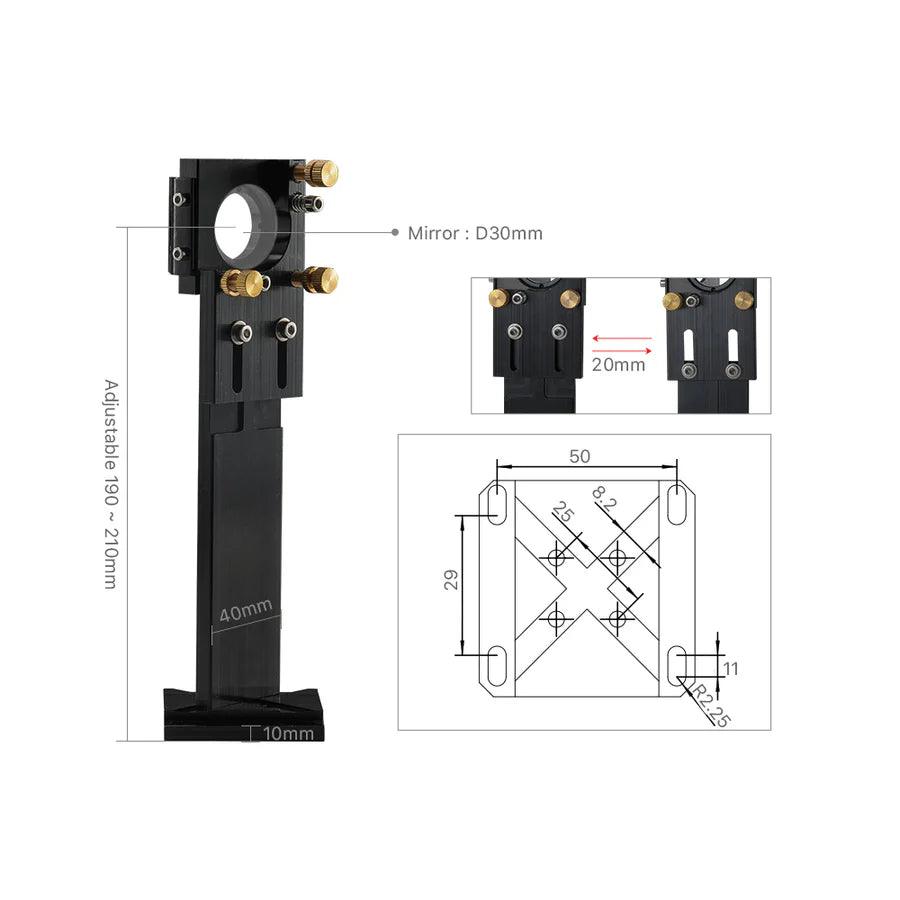 BMLaser G Series Black Laser Head Set With 1st Mirror Mount & 2nd Mirror Mount