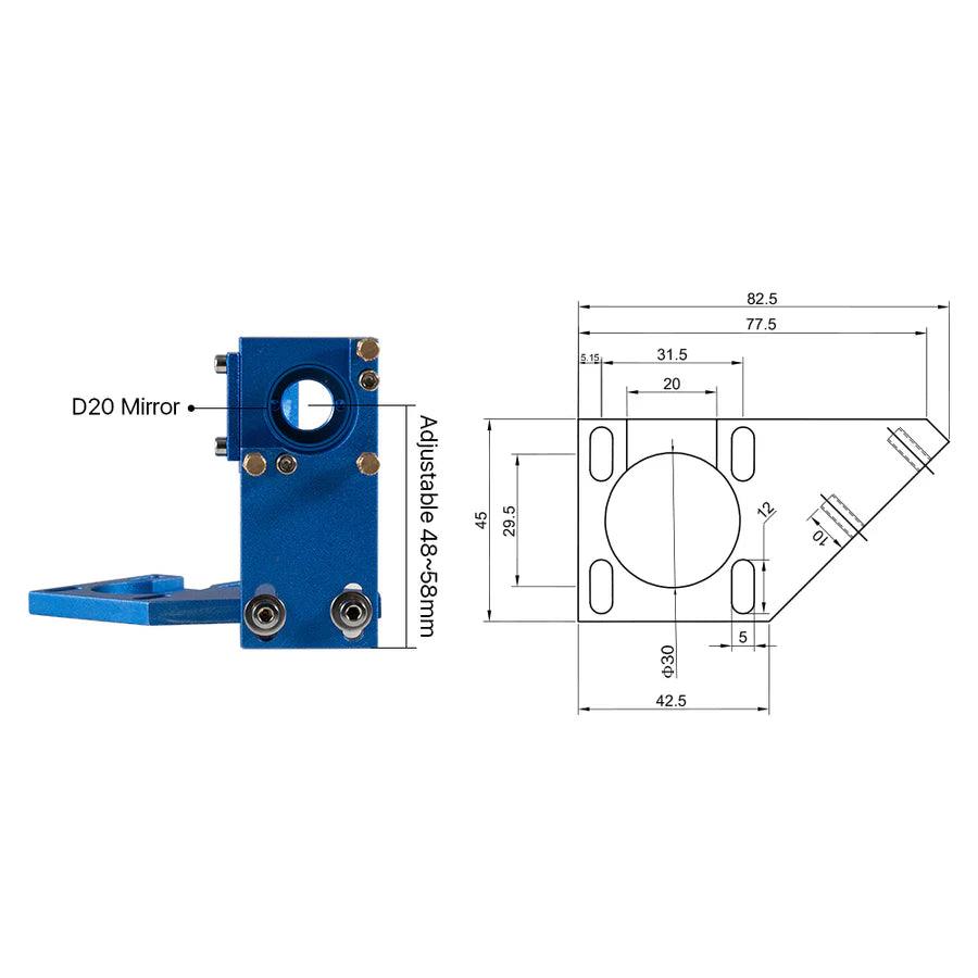 BMLaser K Series K4060 Laser Head Set Blue