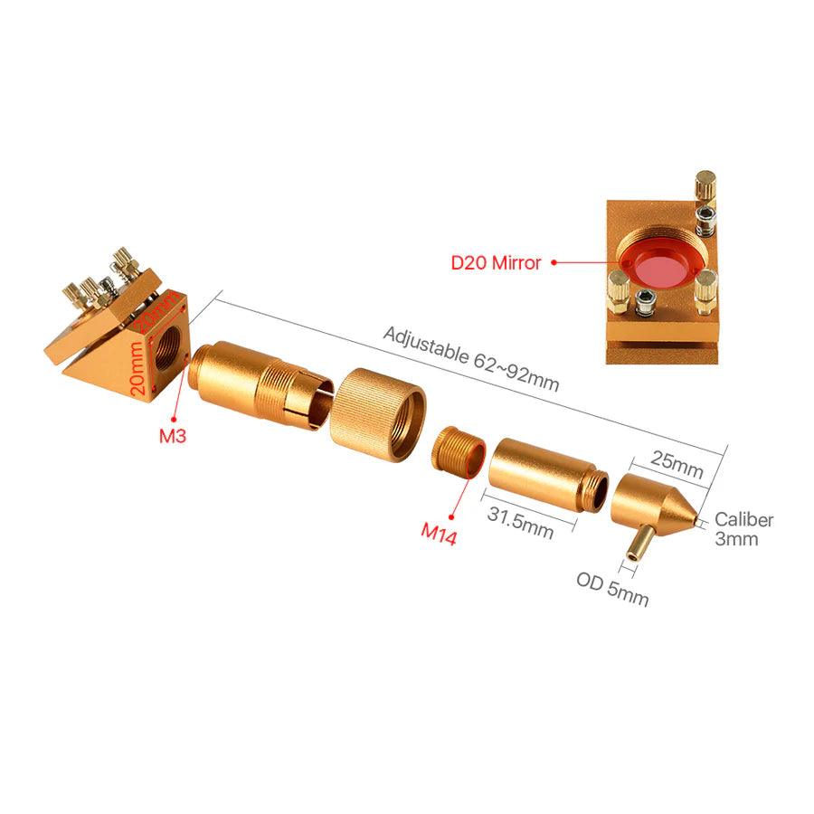 BMLaser K Series K4060 Laser Cutting Head Set Gold