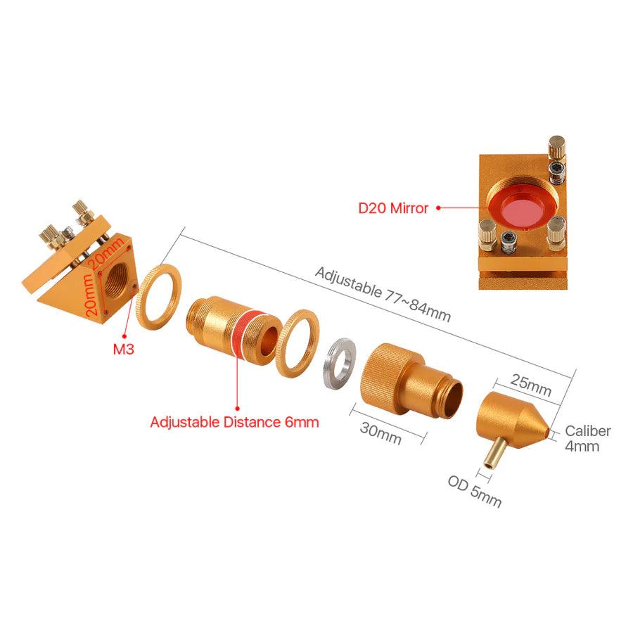 BMLaser K Series K4060 Laser Cutting Head Set Gold