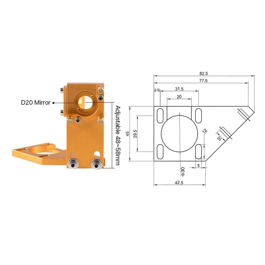 BMLaser K Series K4060 Laser Cutting Head Set Gold