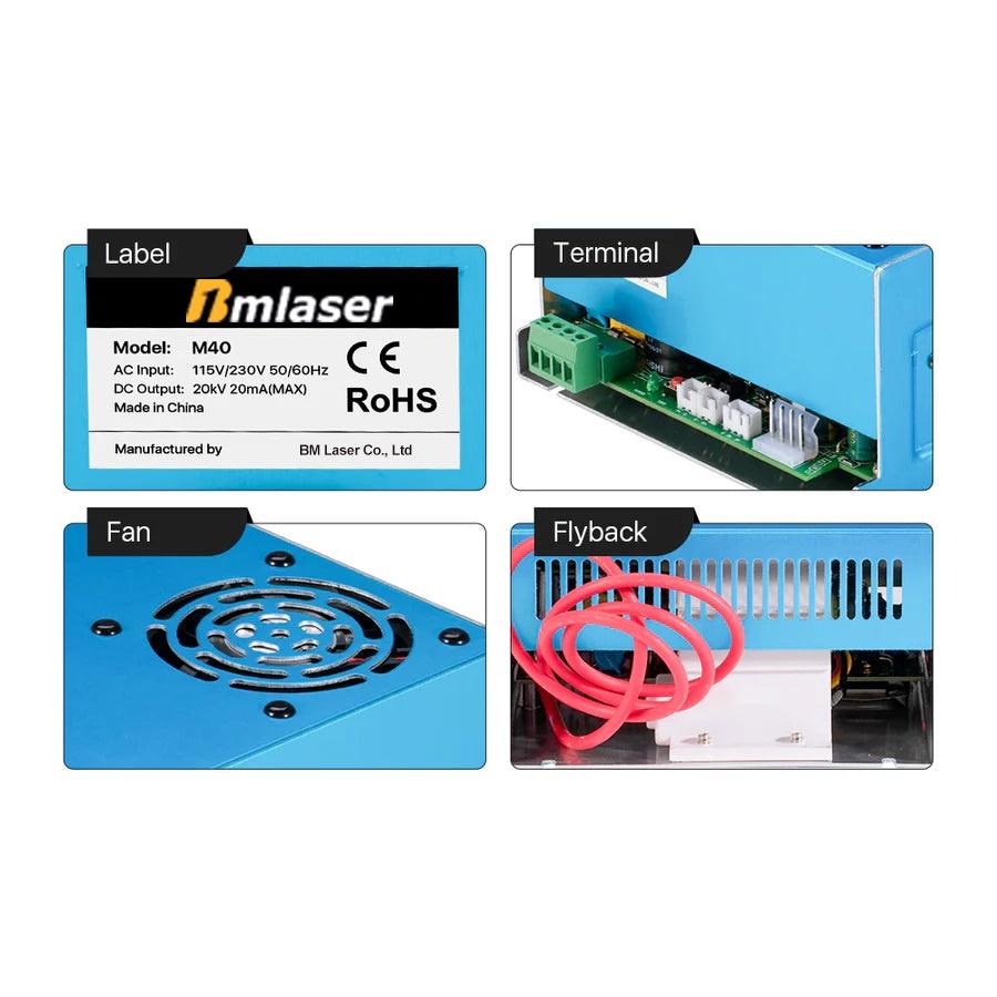 BMLaser 35-50W MYJG-40 OW CO2 Power Supply