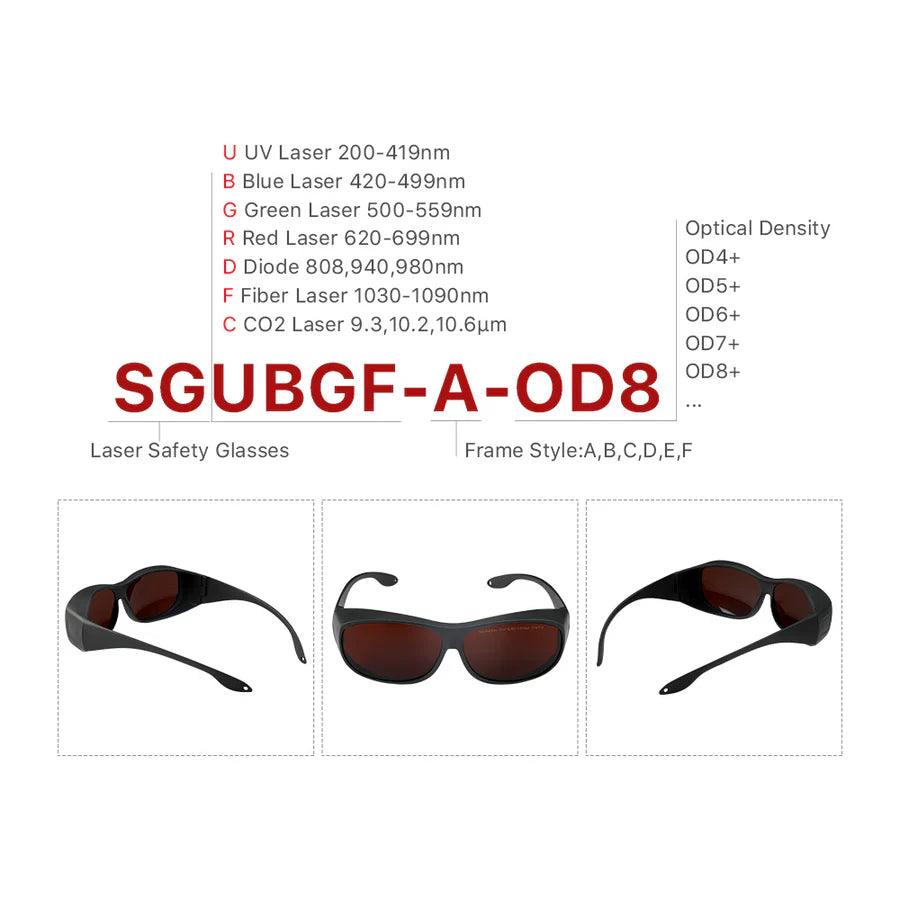 UV, Blue, Green & Fiber Laser Safety Goggles BMLaser