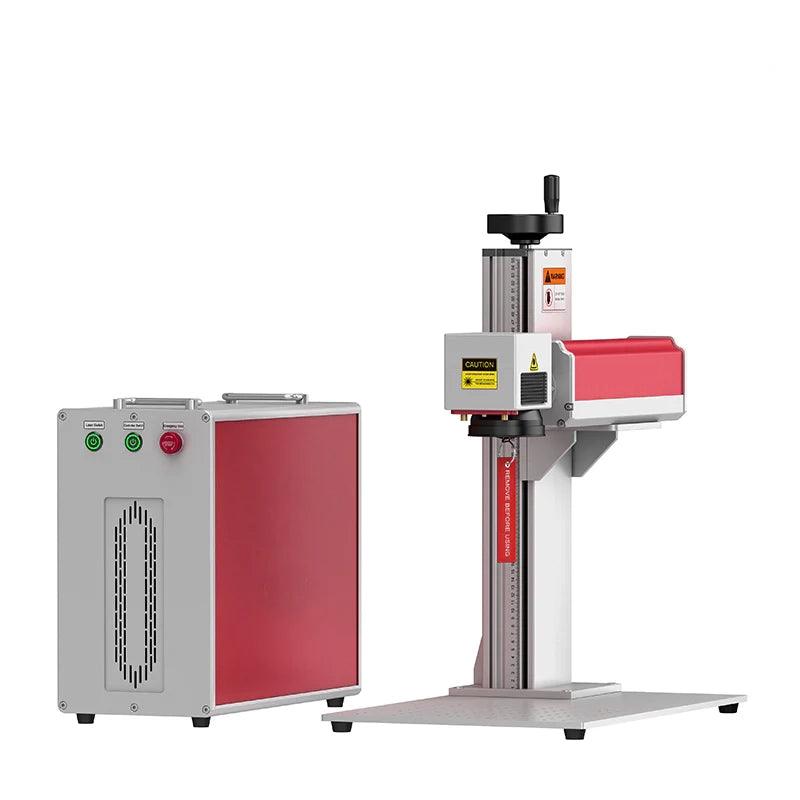 BMLaser MP-60 LiteMarker Pro 60W Fiber Laser Marking Engraver with 7.9” X 7.9” Scan Area & D80 Rotary