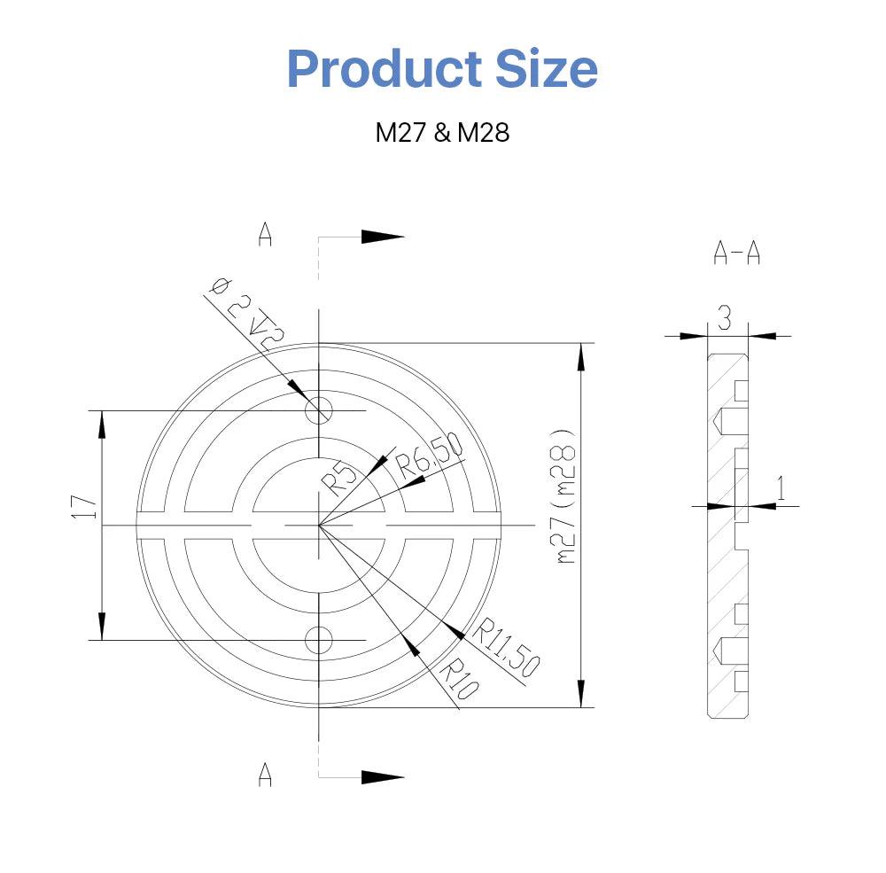 BMLaser Mirror Fixing Nut For C&E Series 1st 2nd 3rd