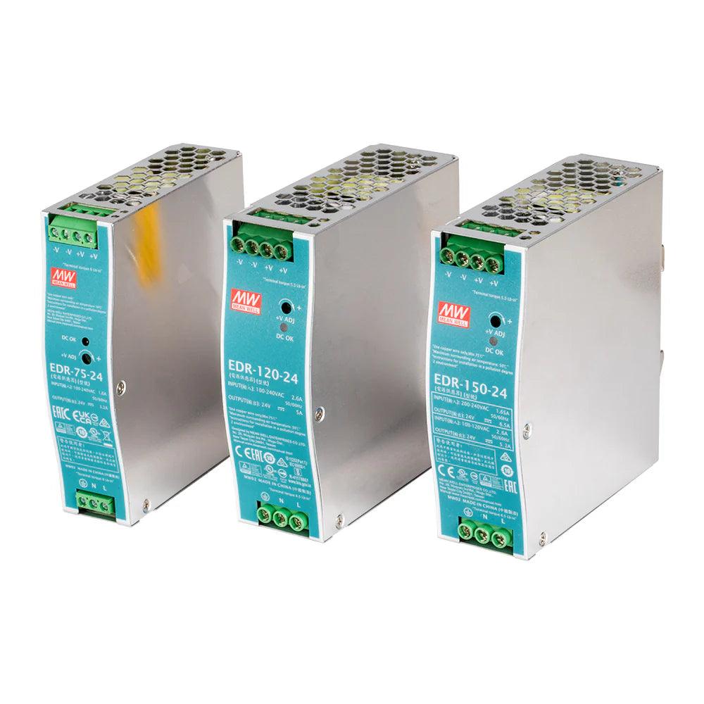 Оригинално MW EDR-75/120/150 серия 24V релсово захранване