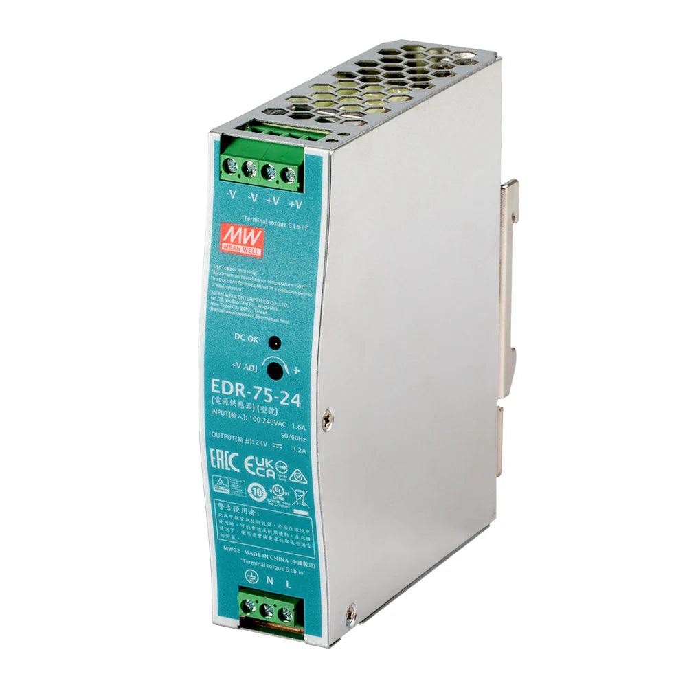 Оригинално MW EDR-75/120/150 серия 24V релсово захранване
