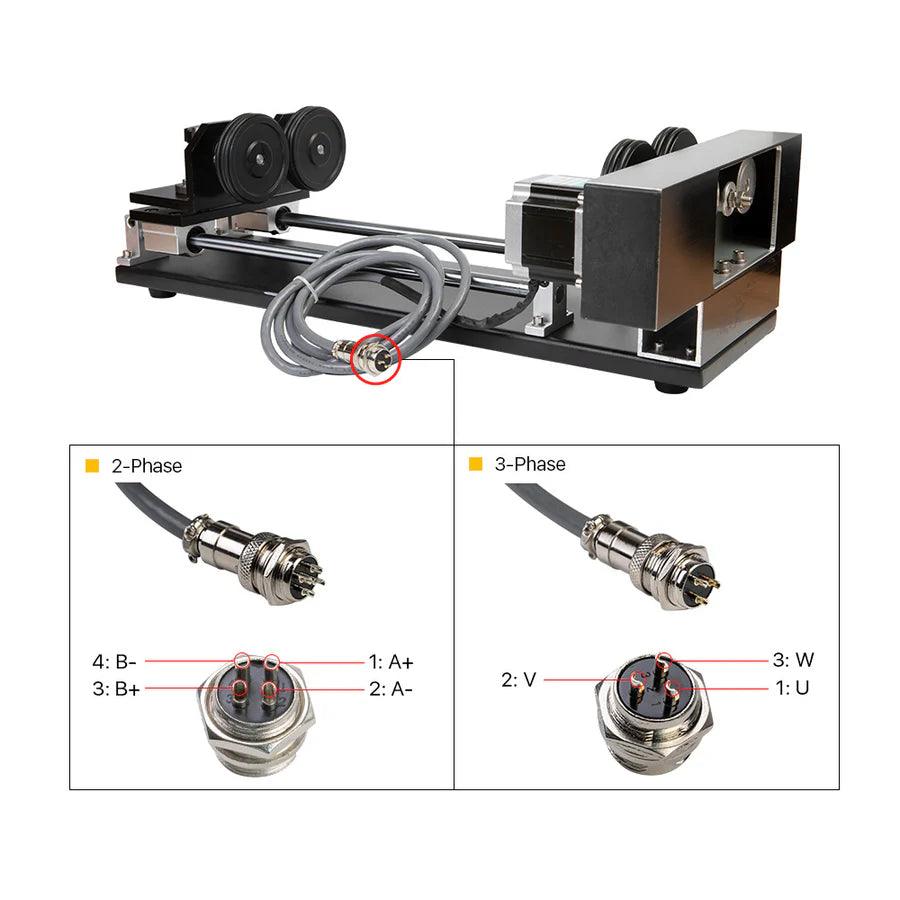 BMLaser Model A Rotary Engraving Attachment With Rollers