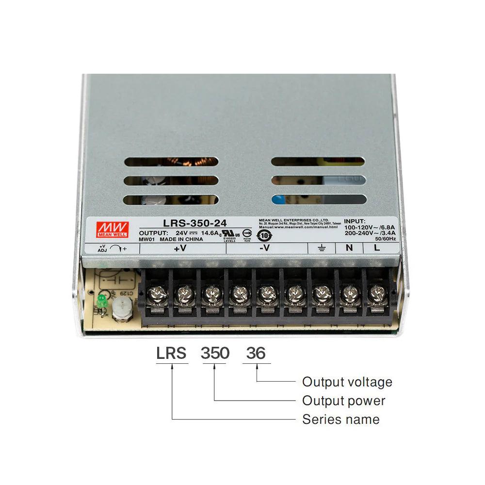 Оригинално импулсно захранване Meanwell LRS-350