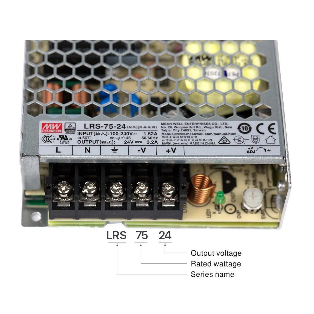 Оригинално превключващо захранване Meanwell LRS-75
