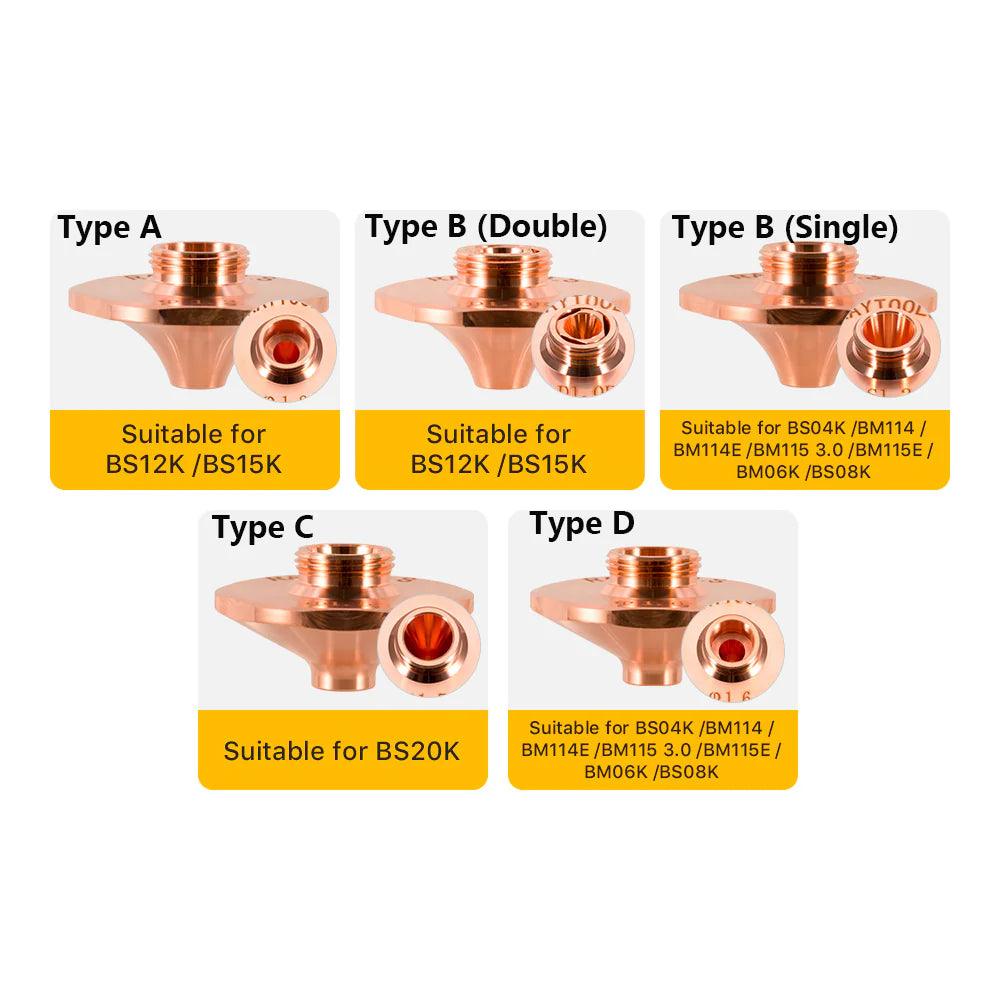 C Type Original Raytools Laser Single Layer Nozzle Caliber 1.5-7.0 For BS20K BMLaser-3