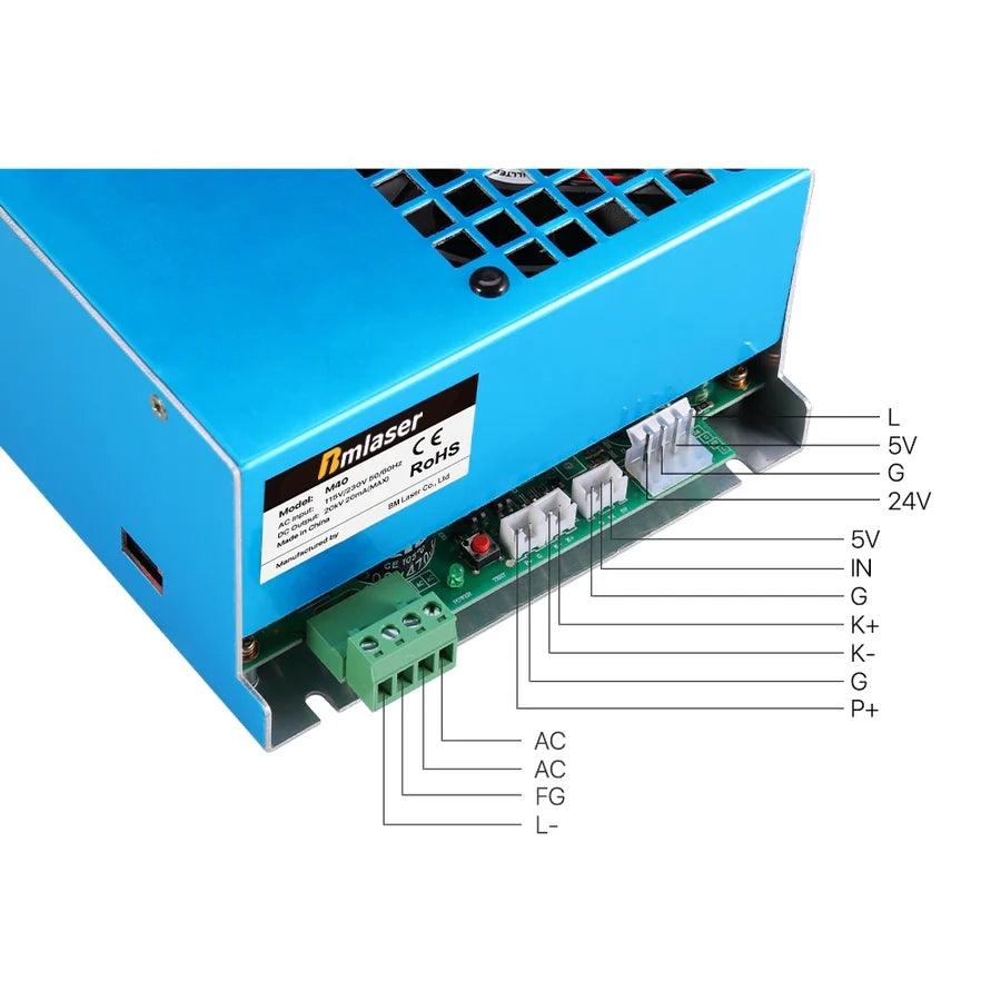 BMLaser 35-50W MYJG-40 NW CO2 Power Supply