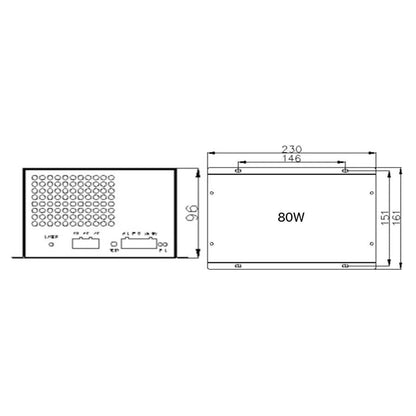 BMLaser 80W 115/230V MYJG CO2 Power Supply