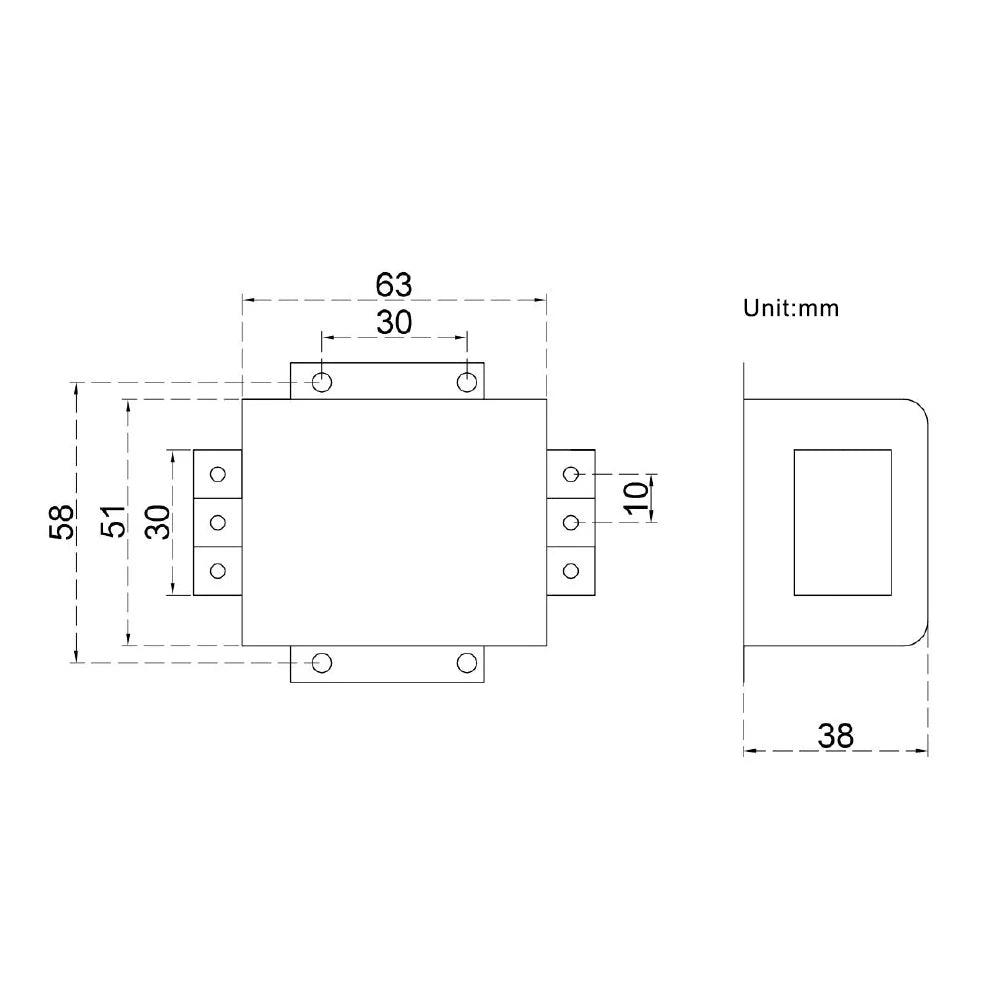 BMLaser 10A Single Phase EMI Filter